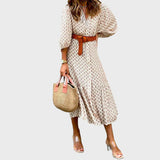Dixie | Classic Dress With Buttons And Belt
