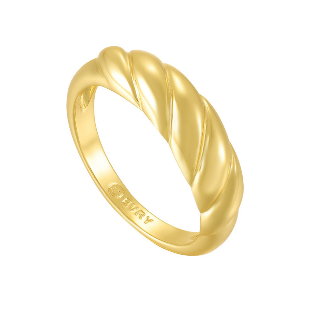 Twist Ring From Twist Collection Gold Vermeil Exclusive