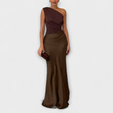 Alexandria | Maxi Dress With One-Shoulder Splendour