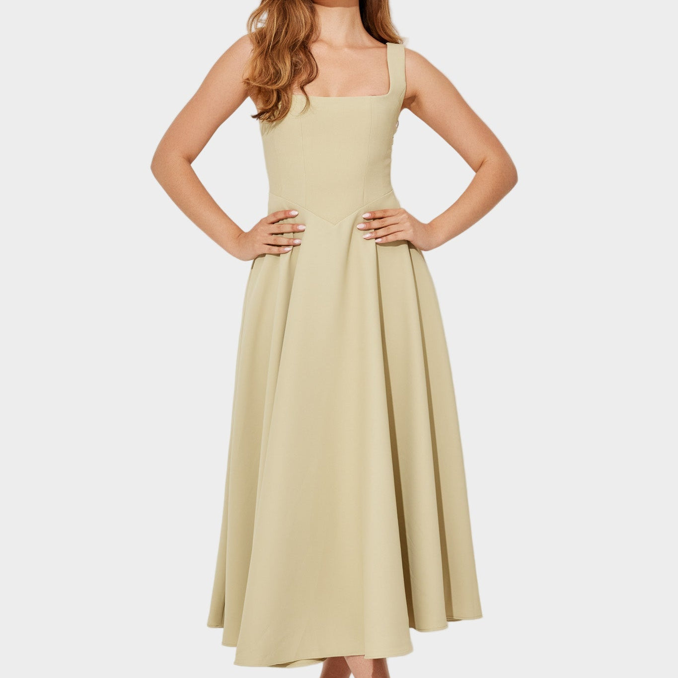 Ainsley | Timeless Ethereal Midi Dress Silhouettes