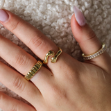 Hug Ring Gold Vermeil Embrace Collection Exclusive Glow