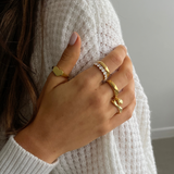 Hug Ring Gold Vermeil Embrace Collection Exclusive Glow