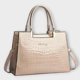 Elite Croco Leather Handbag From The Luxe Croco Collection