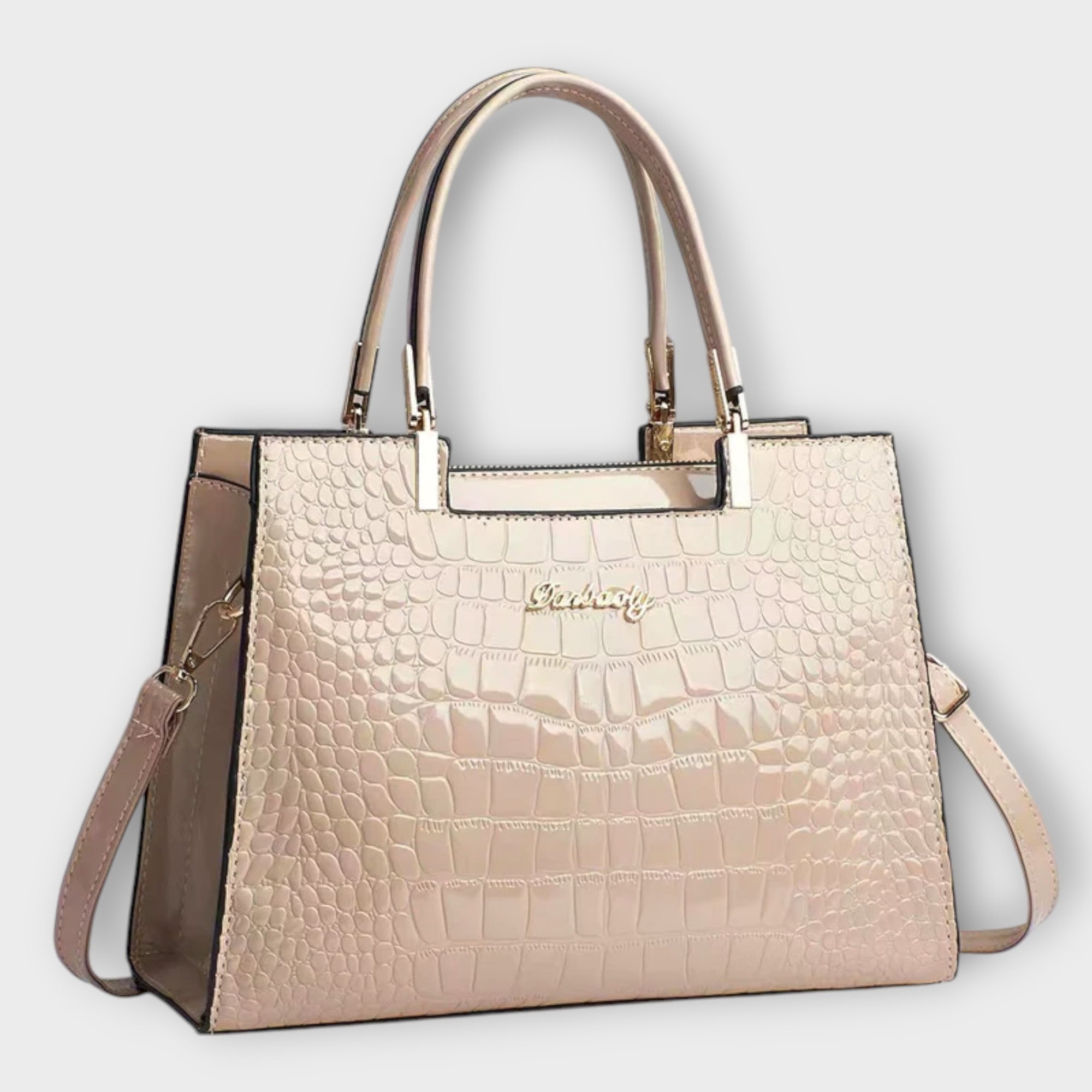 Elite Croco Leather Handbag From The Luxe Croco Collection