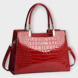 Elite Croco Leather Handbag From The Luxe Croco Collection