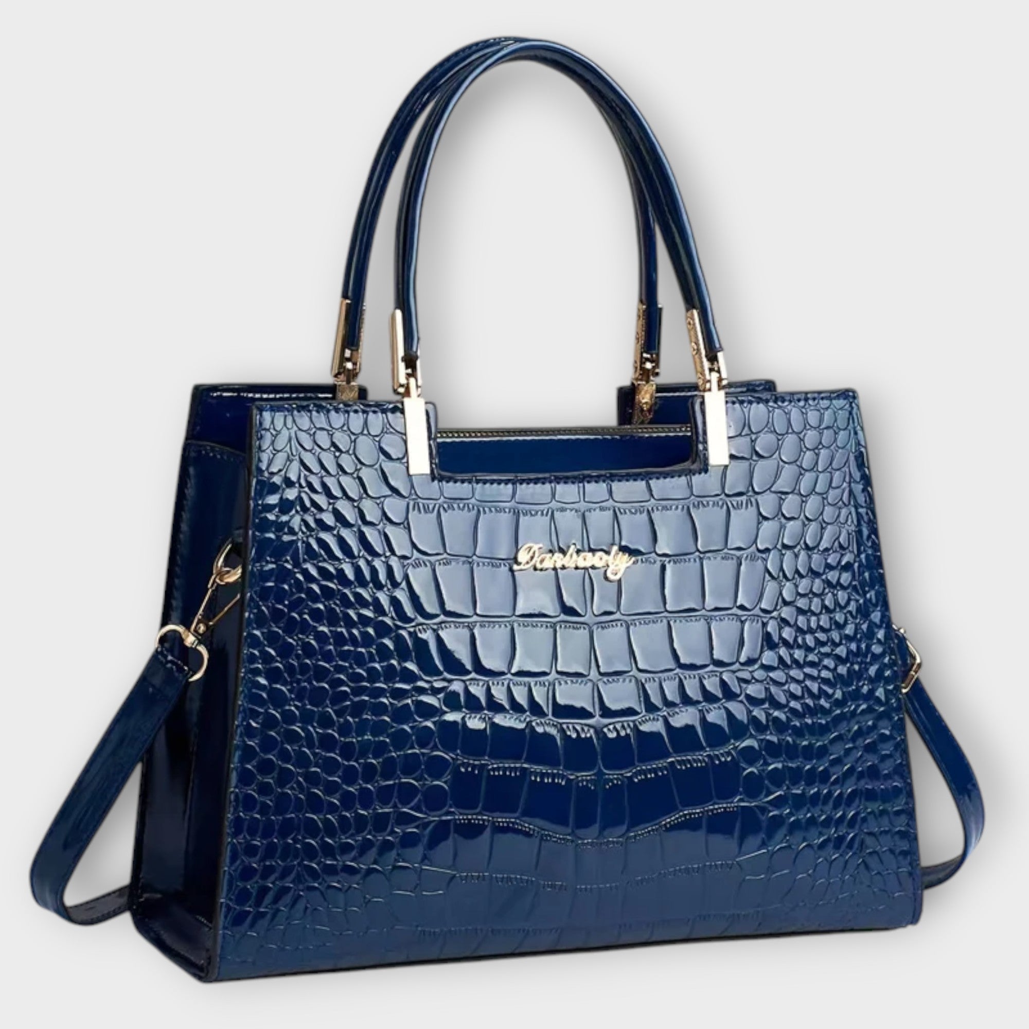 Elite Croco Leather Handbag From The Luxe Croco Collection