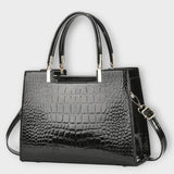 Elite Croco Leather Handbag From The Luxe Croco Collection
