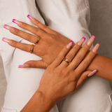 Curb Havana Ring Havana Collection Exclusive Gold Tone