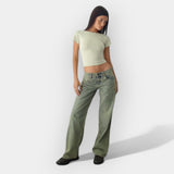 Morgan Montgomery Wood | Low Rise Premium Denim Jeans