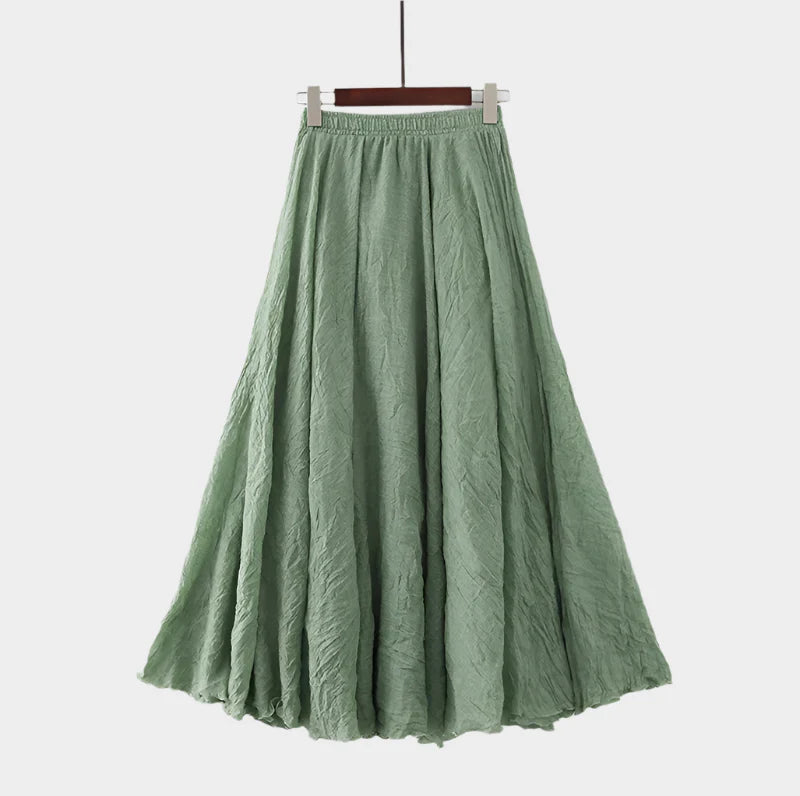 Amelia | Elegant Lightweight High-Waisted Maxi Skirt