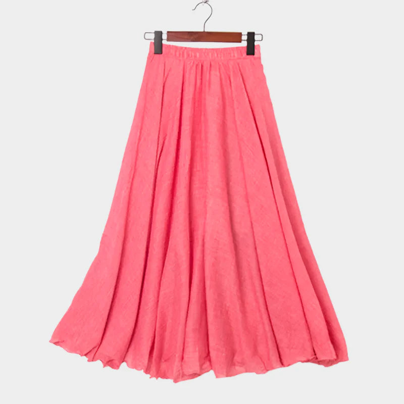 Amelia | Elegant Lightweight High-Waisted Maxi Skirt