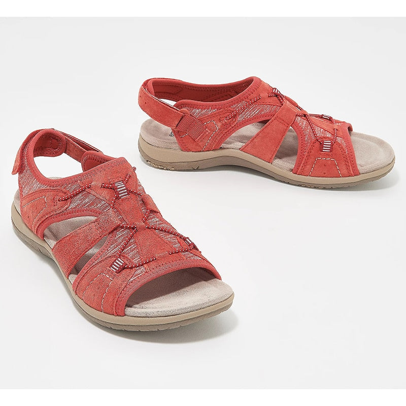 Women’s Sandals – Open Toe – Breathable Straps – Cushioned Sole – Secure Fit