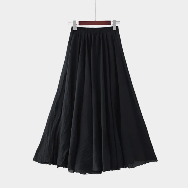Amelia | Elegant Lightweight High-Waisted Maxi Skirt