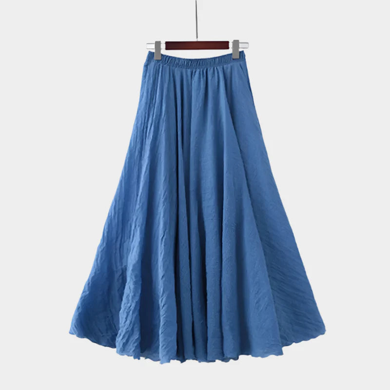 Amelia | Elegant Lightweight High-Waisted Maxi Skirt