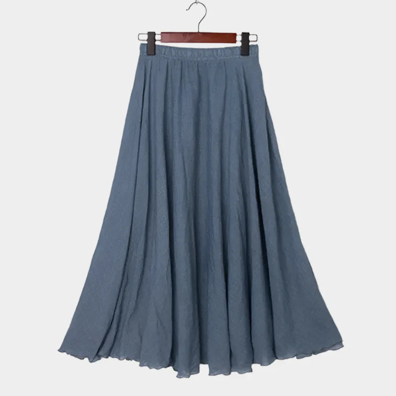 Amelia | Elegant Lightweight High-Waisted Maxi Skirt