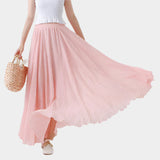 Amelia | Elegant Lightweight High-Waisted Maxi Skirt