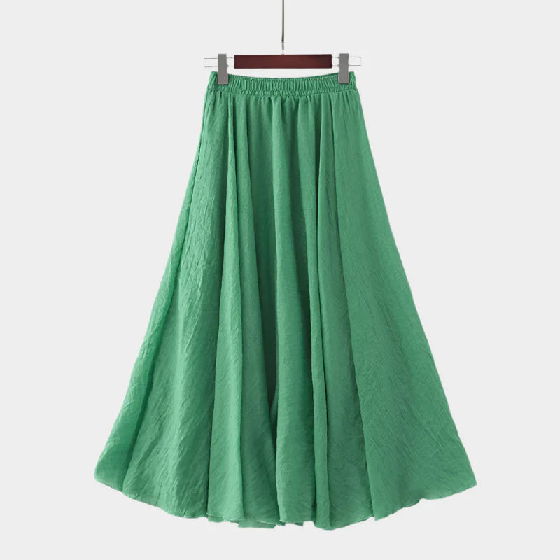 Amelia | Elegant Lightweight High-Waisted Maxi Skirt