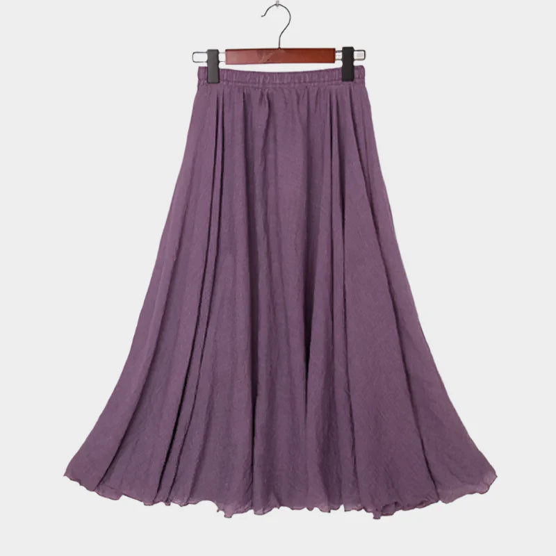 Amelia | Elegant Lightweight High-Waisted Maxi Skirt
