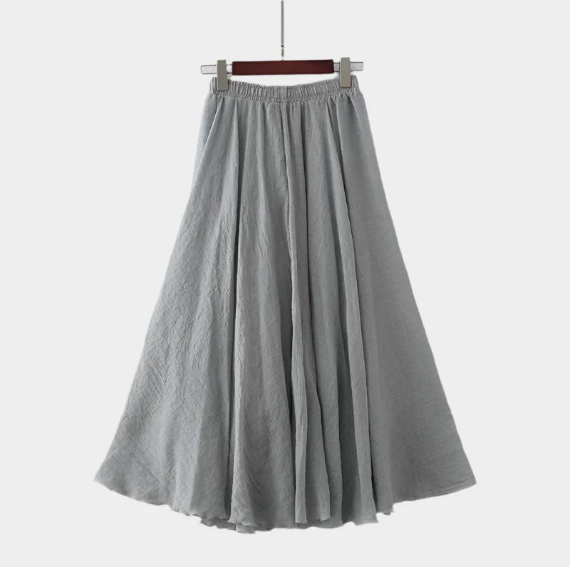 Amelia | Elegant Lightweight High-Waisted Maxi Skirt