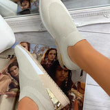 Khadija | High-Top Orthopedic Sneakers - Slip-On Knit Upper