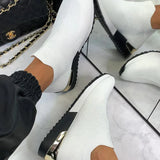 Khadija | High-Top Orthopedic Sneakers - Slip-On Knit Upper