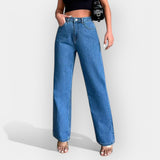 Alex | Extraordinary High-Waisted Wide-Leg Denim Jeans