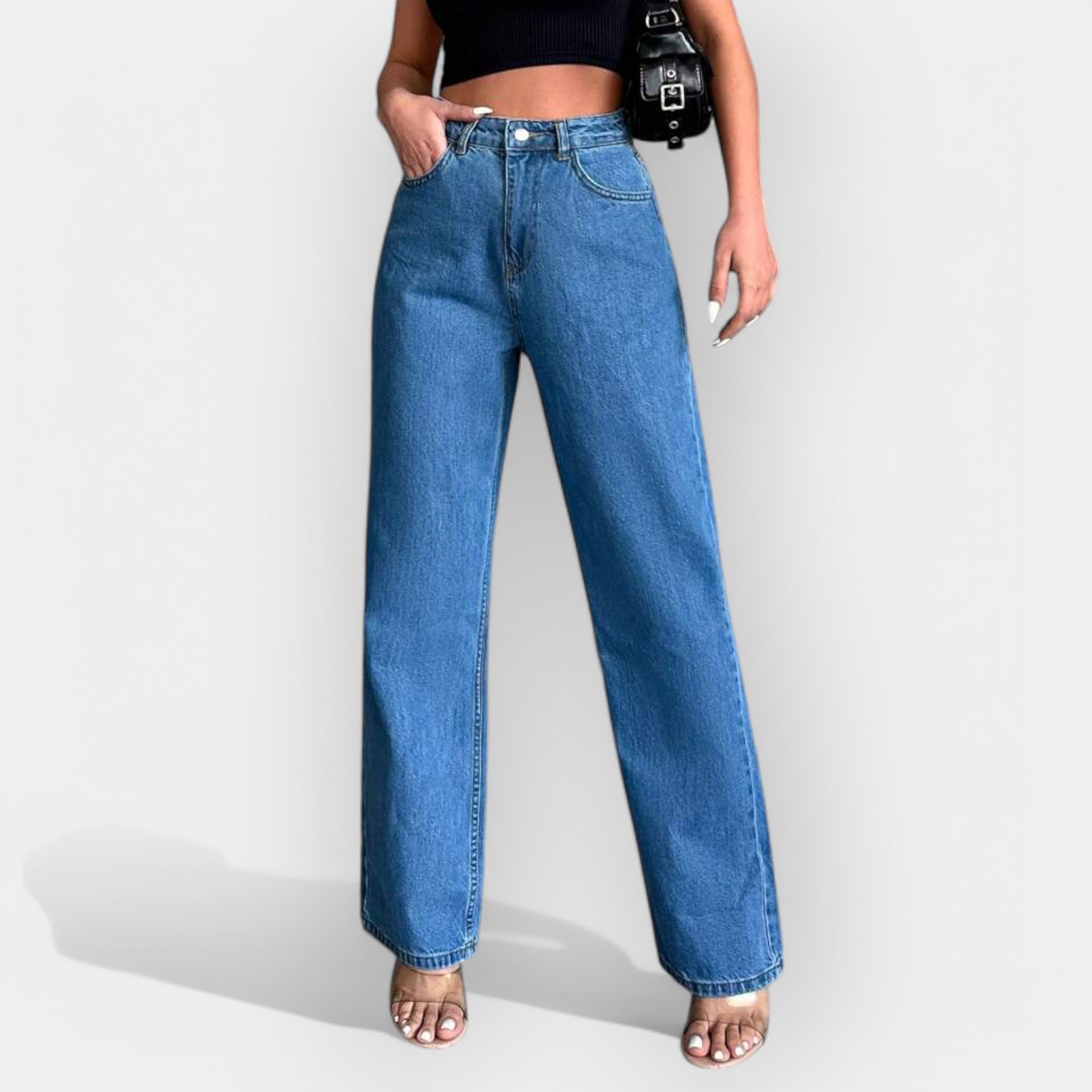 Alex | Extraordinary High-Waisted Wide-Leg Denim Jeans