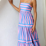 Nooré | Capri Breeze Striped Maxi Dress