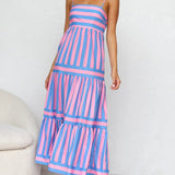Nooré | Capri Breeze Striped Maxi Dress