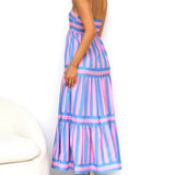 Nooré | Capri Breeze Striped Maxi Dress