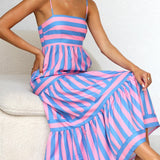 Nooré | Capri Breeze Striped Maxi Dress