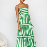 Nooré | Capri Breeze Striped Maxi Dress