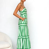 Nooré | Capri Breeze Striped Maxi Dress