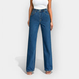 Alex | Extraordinary High-Waisted Wide-Leg Denim Jeans