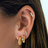 Gold Hoop Earrings Elegant Design Luxury Collection Limited