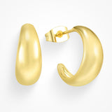 Gold Hoop Earrings Elegant Design Luxury Collection Limited