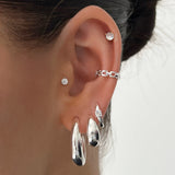 Gold Hoop Earrings Elegant Design Luxury Collection Limited