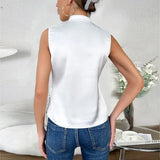 Tessa | Classic Sleeveless Solid Blouse