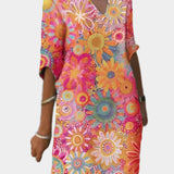 Amelia Rose Grace | Colourful Dress With Floral Pattern