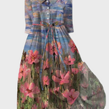 Charlotte | Pari Dress With Impressionistic Designs