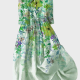 Amelia Rose Clarke | Watercolour Garden Party Dress