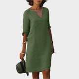 Alexandra | Luxurious Exuberant Crimson Summer Dress
