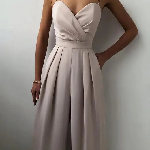 Women's elegant sleeveless jumpsuit