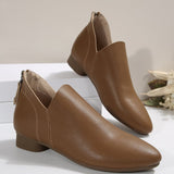 Sophia | Ankle Boots – Low Heel Slip-On