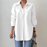 Women’s Oversized Shirt – Button-Up – Long Sleeve – Relaxed Fit