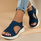 Women’s Ortho Sandals – Knit Upper – Slip-On – Open Toe – Cushioned Sport Sole