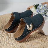 Women’s Mule Sandals – Breathable Blend – Perforated Upper – Slip-On with Buckle