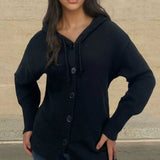 Esmae | Hooded Sweater – Ribbed Trim