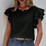 Maristel – Frill Sleeve Textured Blouse