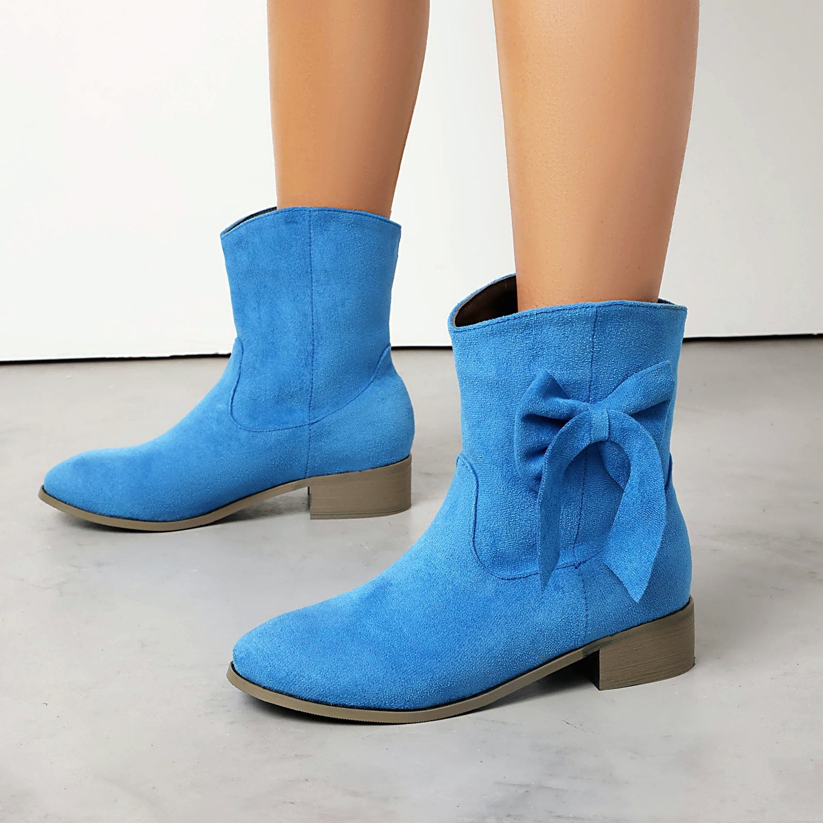 Ava | Short Boots – Suede Finish – Comfort Fit